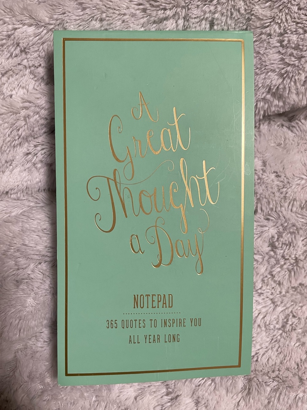 NEW Eccolo “A Great Thought A Day” Foil Notepad